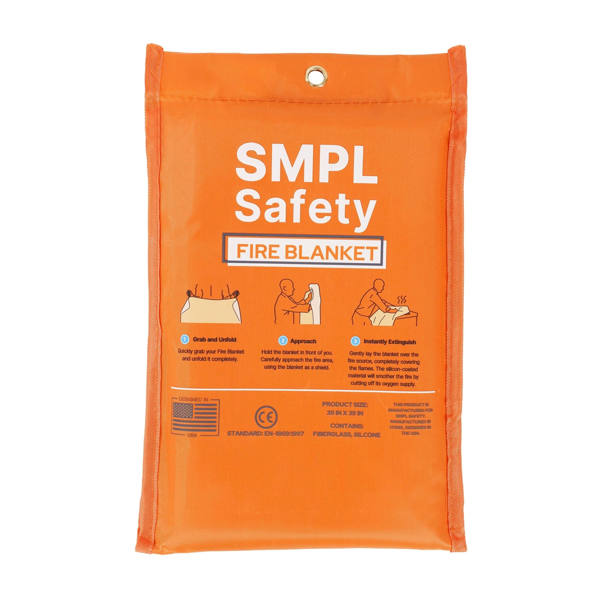 Silicone coated fiberglass fire blanket instruction on how to use fire extinguisher 